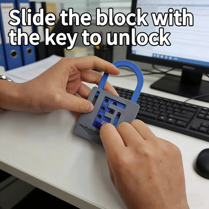 1/2 Pcs Lock Shape Maze Puzzle, Puzzle Relief Puzzle Lock Shape, Creative Relief Tool, Cultivate Thinking, Relieve Stress