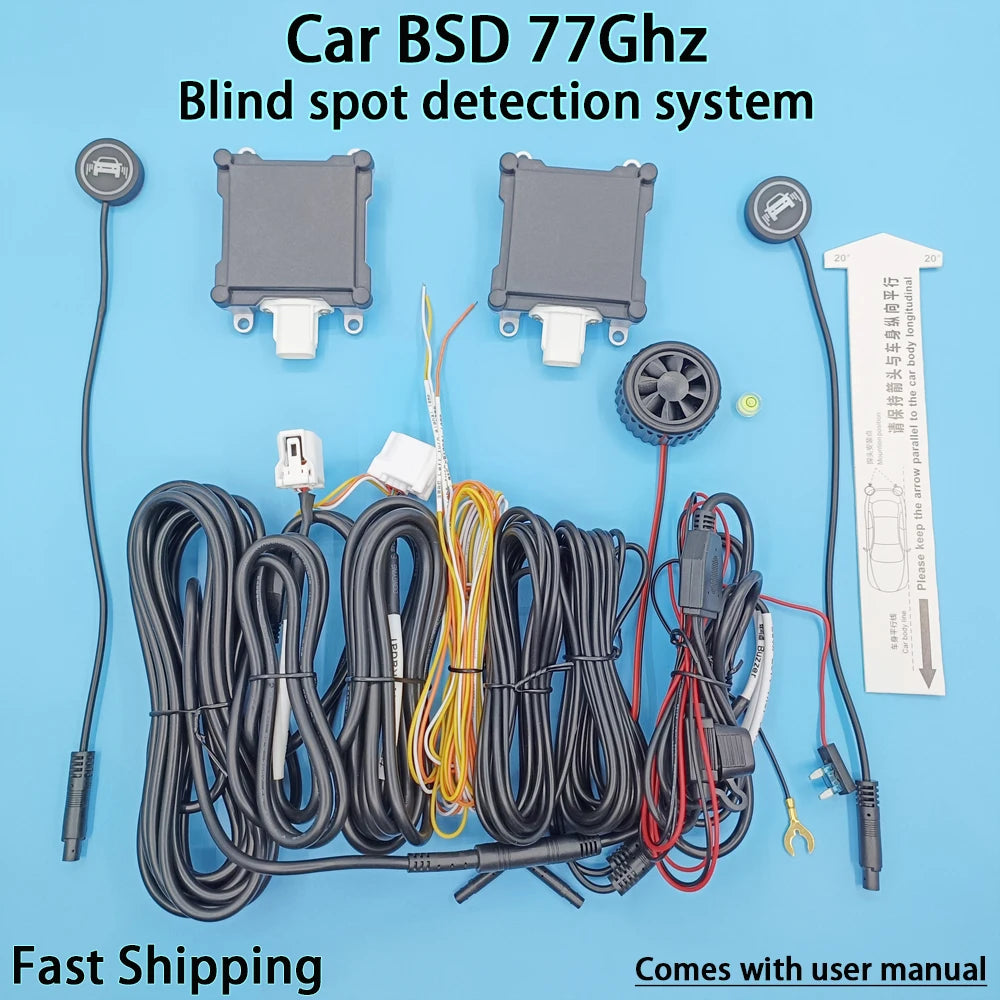 Car BSD 77Ghz 24GHz Millimeter Wave Radar Blind Spot Detection System Change Lane Safer BSM Blind Spot Monitoring Assist Driving