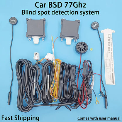 Car BSD 77Ghz 24GHz Millimeter Wave Radar Blind Spot Detection System Change Lane Safer BSM Blind Spot Monitoring Assist Driving
