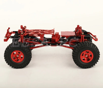 Axial SCX24 AXI00002 Wrangler Mini Model Car 1/24 RC Remote Control Climbing Car Off-road Car Metal Frame with Axles Wheel Hub