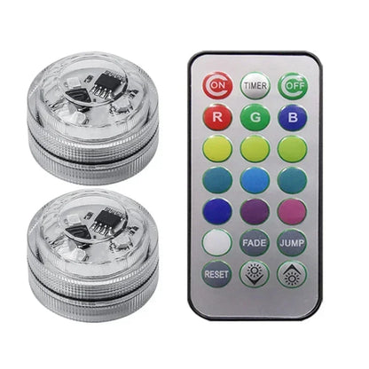 1-10pcs LED Car Interior Environmental Light Remote Control Decoration Car Roof Foot Atmosphere Light Rolor Batter