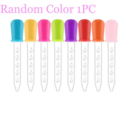 1-30Pcs Small Plastic Graduated Dropper Liquid Eye Ear Pipette Drawing Paint Tools Lab Experiment Toys For Children Kids Gift