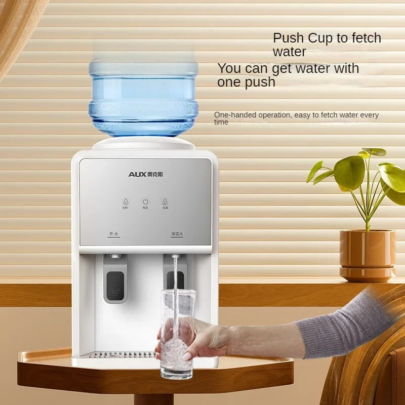 Compact Water Dispenser with Anti-Dry Burning Feature Ideal for Home and Office Use Desktop Type Can Accommodate Bottled Water