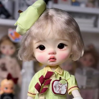 New 25cm Big Head Girl 1/6 Q-baby SD BJD Doll Resin Toy Birthday Gift Makeup from Stock Free Shipping