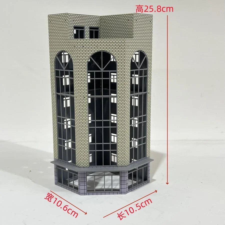 HO Scale 1/87 City Sand Table Train Scene Plastic Assembly Building Model Diy  Toy