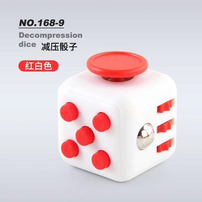 Creative Solid Color Fidget Dice Handheld Cube Release Stress Autism Anxiety Adult Kids Relief Anti-Stress Finger Children Toys