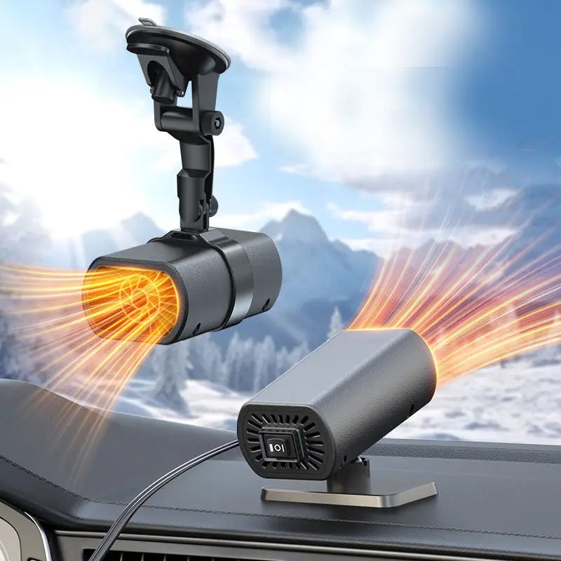 Mini 12V Car Heater USB/Cigarette Lighter Portable Fast Heating Cup Holder Design For Cab Truck RV Winter Travel Emergency Kit