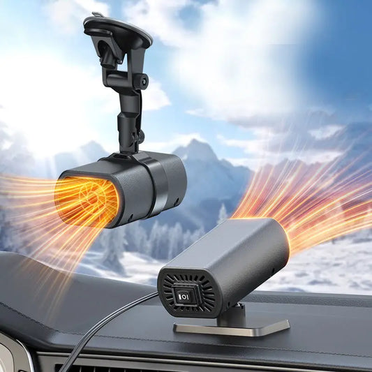 Mini 12V Car Heater USB/Cigarette Lighter Portable Fast Heating Cup Holder Design For Cab Truck RV Winter Travel Emergency Kit