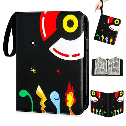 Pu Zipper Photo Album File Card Bag 400pcs & 900pcs Binder Pokemon Card Album Collection Book Anime Figure Album Birthday Gift