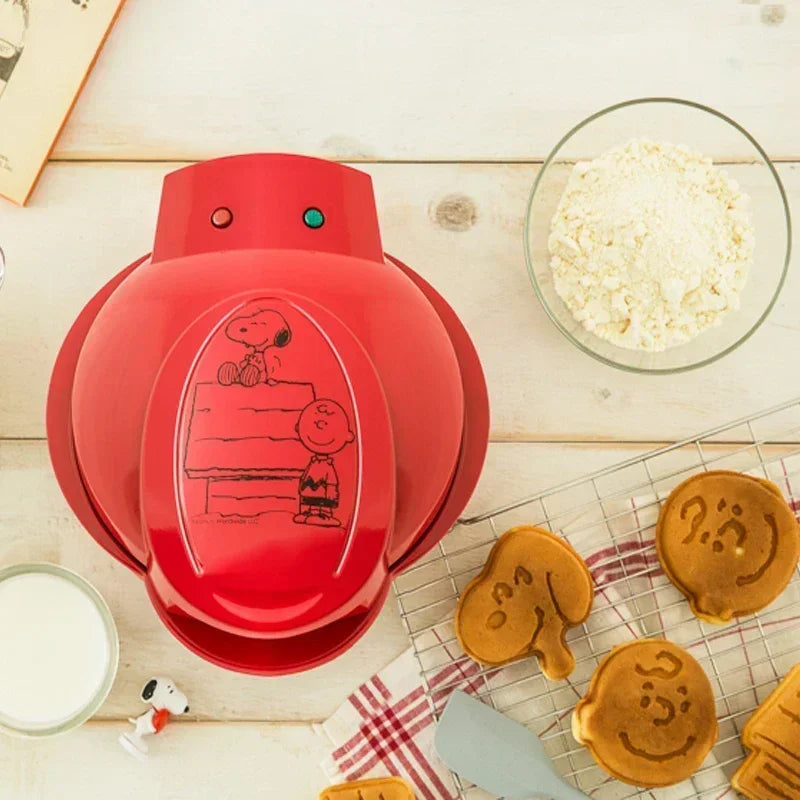 220V Snoopy Electric Waffle Maker - Bring Fun and Deliciousness to Your Breakfast AM