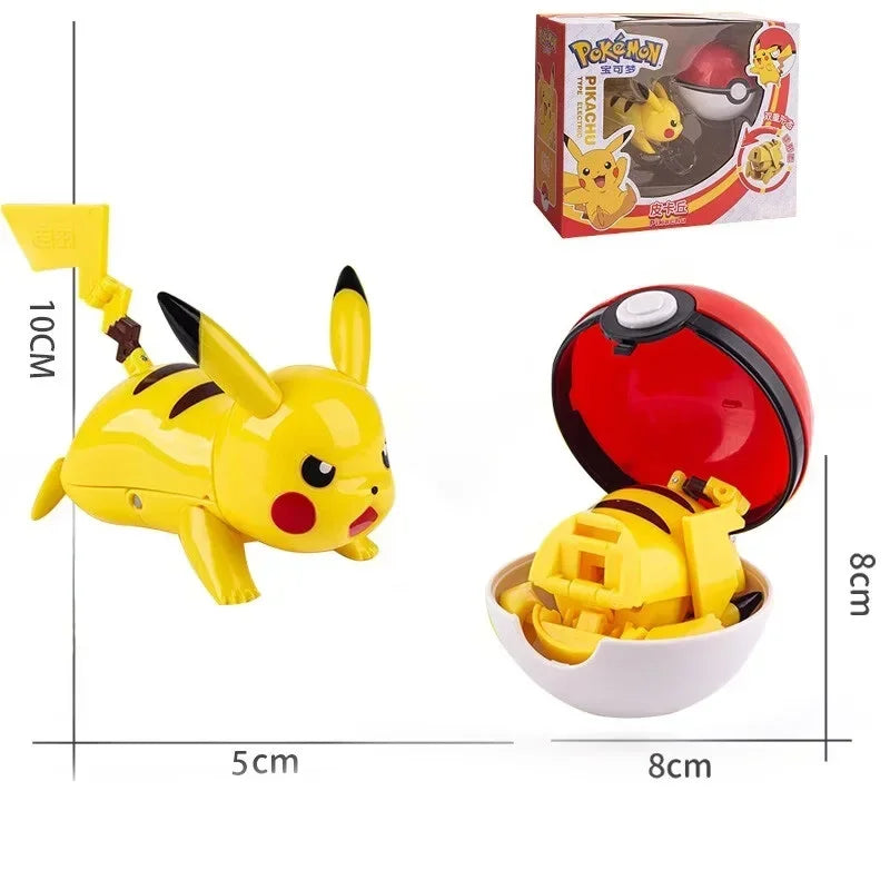 Pokemon Pokeball Figure Pikachu Dragonite Lapras Psyduck Mewtwo Gyarados Solgaleo Lunala Eevee Poke Ball Toy Kids Birthday Gift