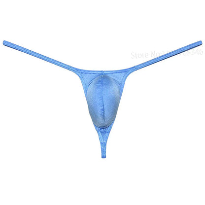 3pcs Men's Thongs Underwear Silky Smooth Bikini Briefs Men G-string Contour Pouch Tangas Mini Underpants Quick-dry Breathable