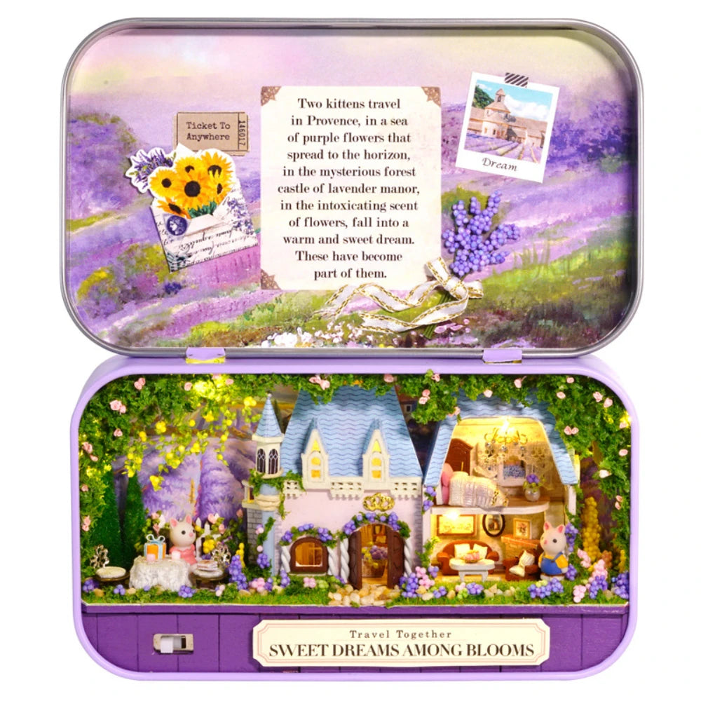 DIY 3D Doll House Handmade Funny Box Theatre Miniature Box Cute Dollhouses Assemble Kids Gift Toys