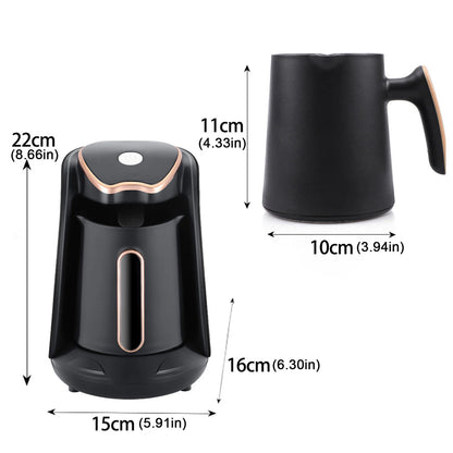 250ML Electric Turkish Greek Coffee Maker Automatic Turkish/Greek Coffee Machine Electric Turkish Coffee Pot for Coffee Tea Milk