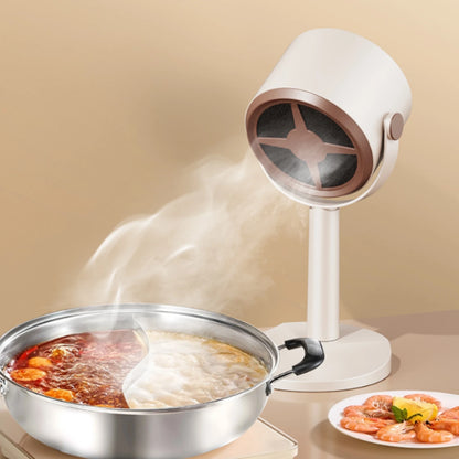 Desktop Range Hood Oval Base Tabletop Extractor Hood Portable Kitchen Exhaust Fan Adjustable Angle Home Appliance Mesh Filter
