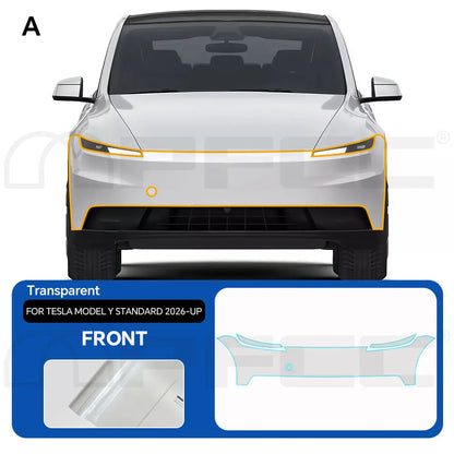 For Tesla Model Y Standard 2026 Clear Vinyl Wrap TPU PPF 8.5Mil Pre-Cut Paint Protection Film Full Vehicle Anti-Scratch Kit