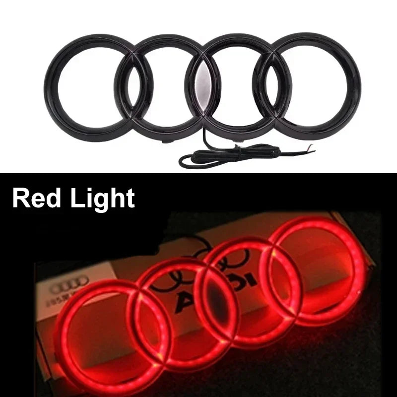 LED Car Dynamic Streamer Badge Light Front Grille Emblem for Audi Q7 Q8 S3 A1 A2 A3 A4 A5 A6 Q3 Q4 Q5 Q6 S5 S7 A7 Q2 Accessories