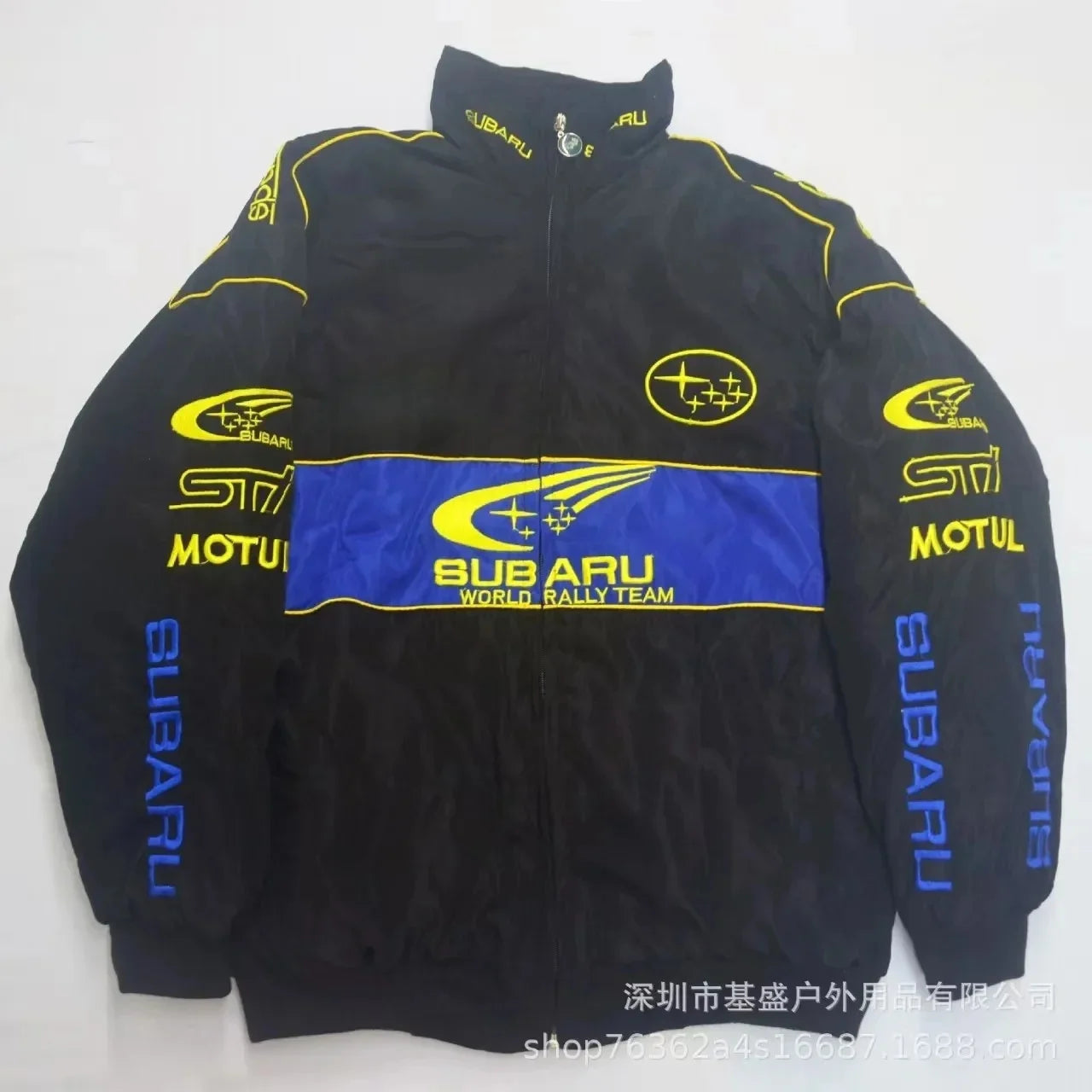 Spring and Autumn Subaru F1 sport embroidered racing suit long sleeved outdoor cycling jacket thin jacket