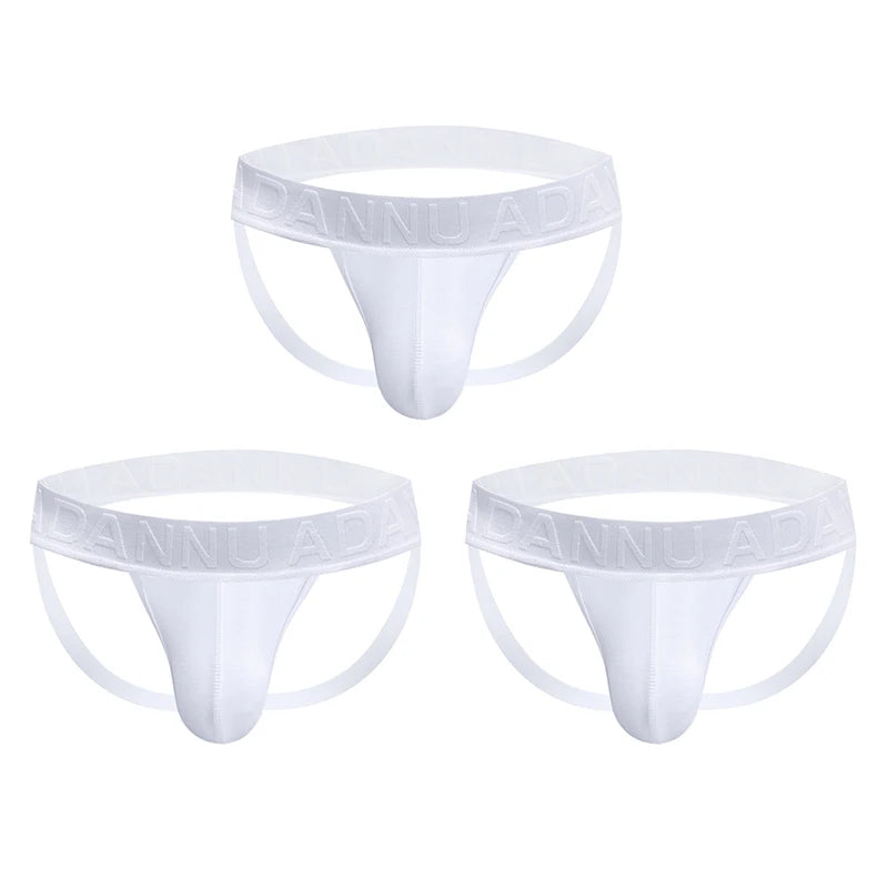 1/2/3PCS Mens Modal Sexy Breathable Quick Dry Sports Hip Lifting Jockstrap T-Back Thongs Bikini Underpants Sissy Panties for Men