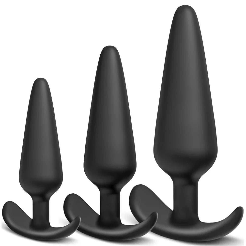 S/M/L Sexy Toys Anal Plug Butt Vibrator Women/Men Soft Silicone Erotic Anal Plug Training Adults Sex Toys for Couple Women Gay