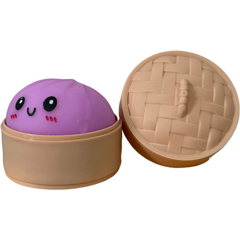 Blind Box Colorful Simulated Dumpling Squishy Relaxing Relieve Anxiety Antistress Enhance Happiness Rebound Squeeze Reliever Toy
