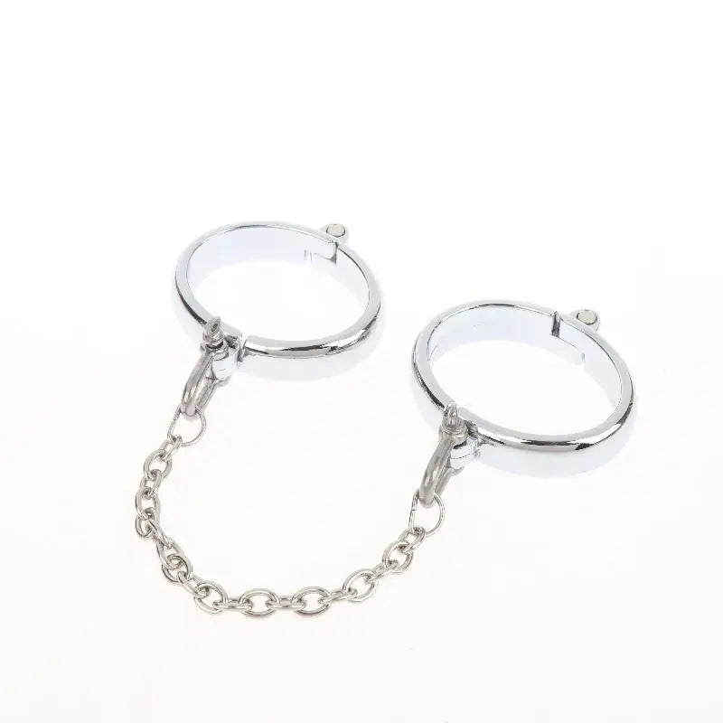 DIY Metal Tool Lock Elliptical Metal Ring Chain Bdsm Home Men's And Women's Slave Restraint Tool Parts Accessories Sex Products