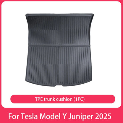 AITESLCAR for Tesla Model Y Juniper/Launch 2025 Rear Seat Backrest Protective Pad Cargo Liner Trunk Mat Anti-Kick Pad Accessori