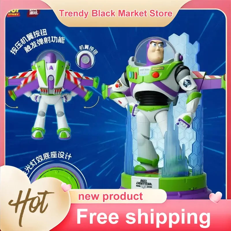 Authentic Hot Toy Story Buzz Lightyear Assembled Model Large Size Multi Jointed Sam Club Same Style Birthday Gift Decor