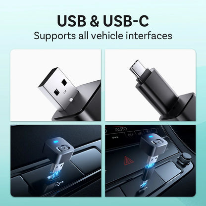 Ottocast Express Mini Dot Wireless Carplay Adapter Android Auto Dongle Wired to Wireless WiFi 6 Plug & Play for Audi Kia