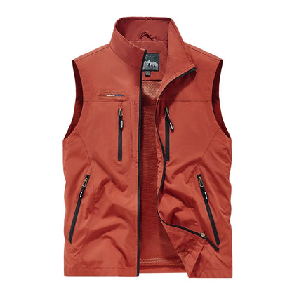 Men's Outdoor Sports Leisure Windproof Cold Proof Warm Vest for Autumn and Winter Comfortable Plush Warm and Fashionable Vest