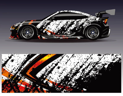 Black Car Sticker for Universal Car Sticker for Univers Vinyl Stripe on Left and Right Side Graphics Sticker Car Body Decoration