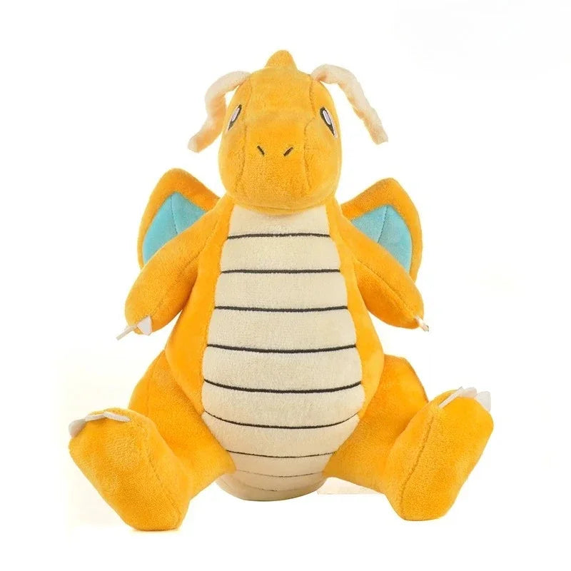20-68cm Kawaii Anime Original Flash Dragonite Mini Dragon Dragonair Cartoon Soft Plush Doll Throw Pillow Child Birthday Gift