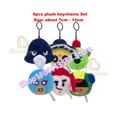 24pcs Cartoon Mini Figures Poco Bibi Shelly Cute Anime Heroes Model Accessories Charms Game Collectibles Toys for Children Gift