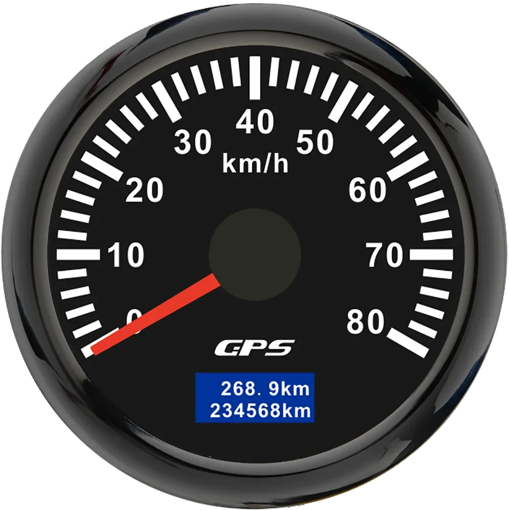 30/60/80/120/200 Km/h GPS Speedometer 52MM Car Truck Speed Gauge Meter With GPS Antenna With 7 Color Backlight 9-32V