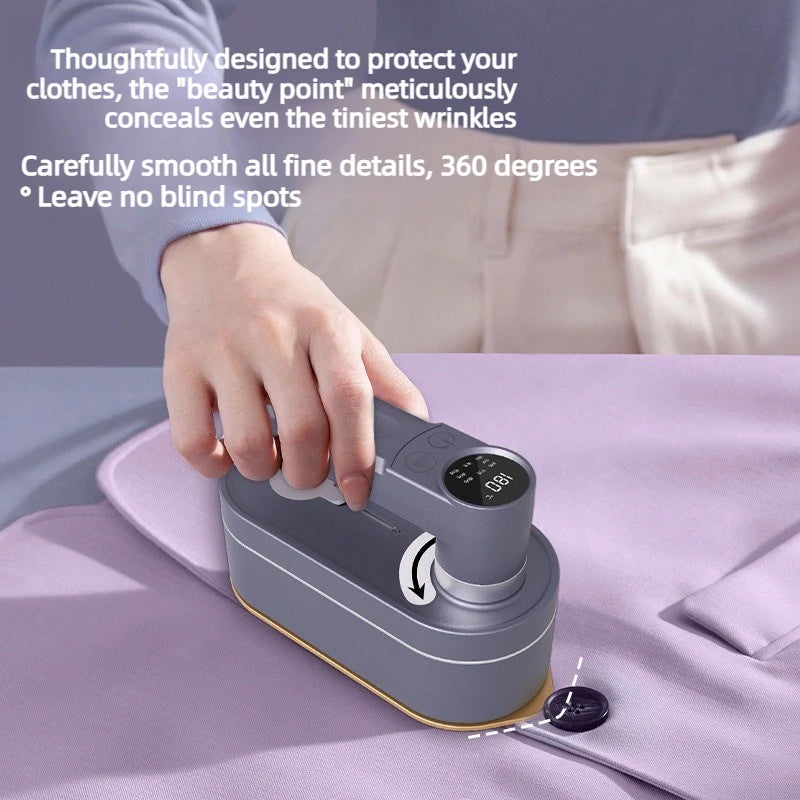 EU220V US110V Digital Display Portable Mini 1200W Household Clothing Flat Ironing and Hanging Ironing Dual-purpose Steam Iron