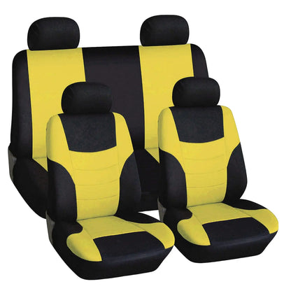 8Pcs Car Seat Covers Front Rear Headrest Protector Comfortable Fashion Seat Cover Protectors for Car SUV All Seasons Auto Parts