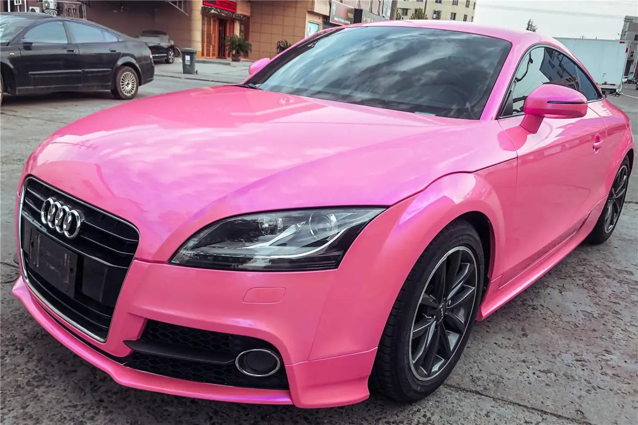 Premium Glossy Candy Vinyl Wrap Film Self Adhesive Waterproof Decal with Air Release Bubble Car Wrapping Stickers