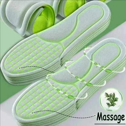 Nano Deodorant Sports Insole Breathable Sweat Absorbent Anti-Odour Shoe Pad Shock Absorption Odor Resistant Inserts for Sneakers