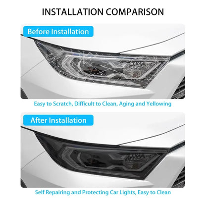 0.3m Car Wrap Film TPU Headlight Film Adaptive Guard Repair Scratches Photochromic Modification Film Car Decoration Accessories