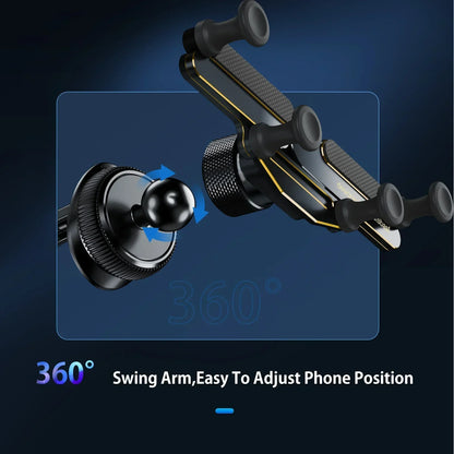 Eary Phone Holders for Your Car With Metal Hook Clip Air Vent Phone Stand Car Mount With 360°Rotating Fits for iPhone Samsung