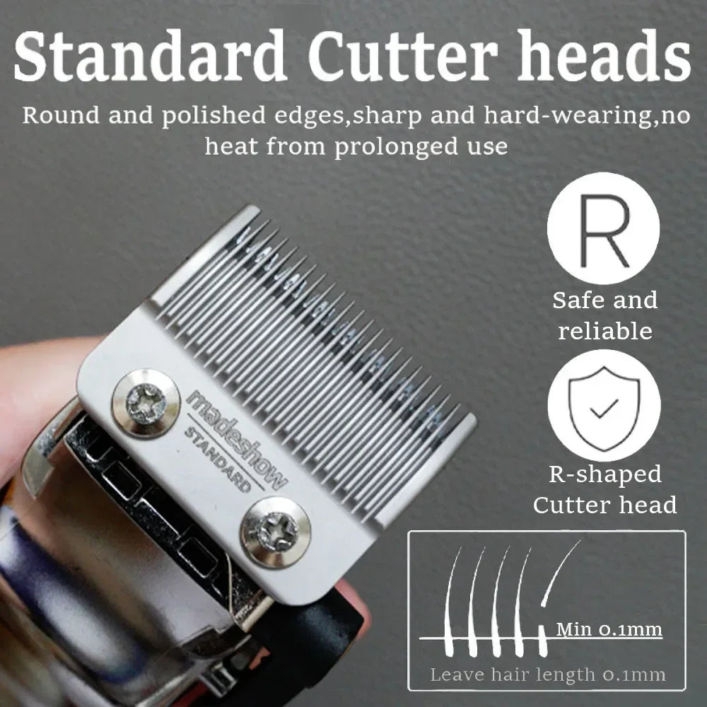 Madeshow M10 Professional Hair Clippers Hair Trimmer for Men Adjustable Cordless Hair cutting Machine For Barbers Beard Trimmer
