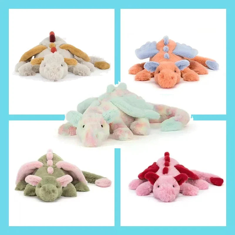 JC Plush Toy Dragon Series Children Cute Warm Birthday Gift Kids Soothing Toy Cute Stuffed Animal Special Home Decor for Friends