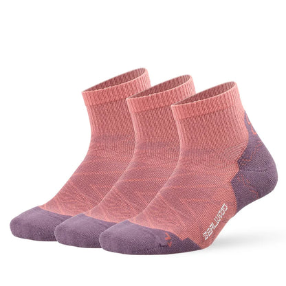 ZEALWOOD Running Cotton Socks Men's Women's Breathable Cushion No Show/Ankle/Crew Antibacterial Moisture Wicking Socks 3 Pairs