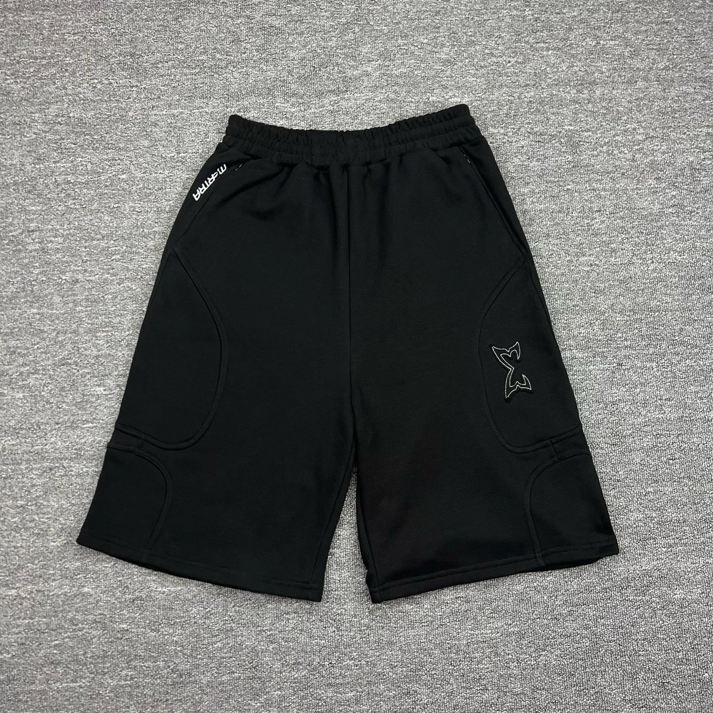2026ss Summer Embroidery Mertra Shorts High Street Men Women Casual Drawstring Patchwork Splicing Cotton Short Pants