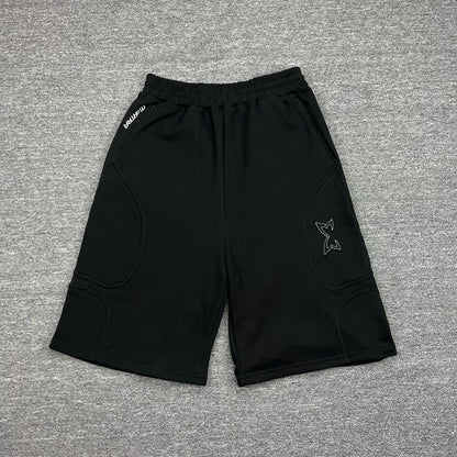2026ss Summer Embroidery Mertra Shorts High Street Men Women Casual Drawstring Patchwork Splicing Cotton Short Pants