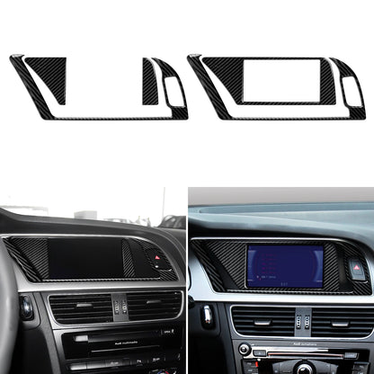 Car Center Console Gear Shift Panel Set, For Audi A4 S4 RS4 A5 S5 RS5 (2007-2016) Carbon Fiber Interior Sticker Trim Accessories