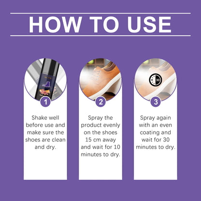 100ML Shoe Protector Spray Cleaning Dirts Lasting Rainproof Waterproof Stain Repellent Footwear Spray for Suede Canvas Sneakers