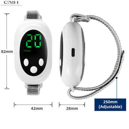 Micro-Current Smart Sleep Aid Massage Handheld Palm Pulse for Stress Anxiety Insomnia Relief Sleep Improvement Instrument Women