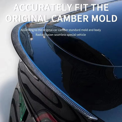 Real Carbon Fiber Spoiler For Tesla Model Y 2024 Trunk Spoilers Model 3 Highland Rear Door Tail Trunk Wings Car Accessories
