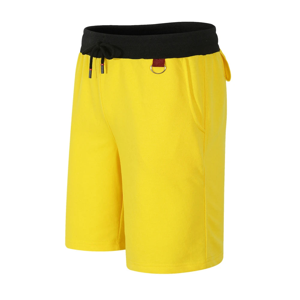 Men's Sports Shorts for All Seasons Cotton Retro Casual Stylish Street Wear Loose Athletic Shorts Zipper Pockets